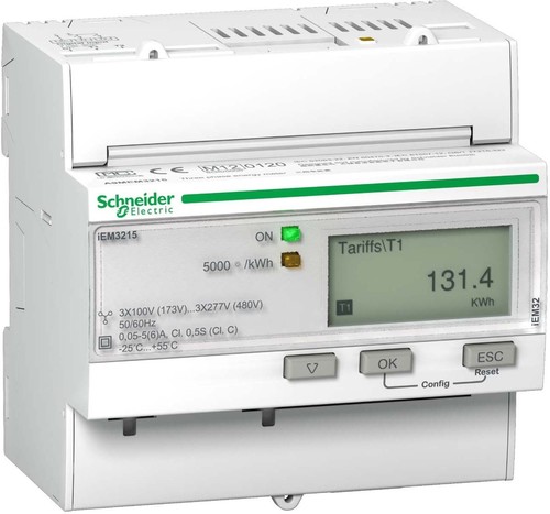 Schneider Electric Energiezähler IEM3215 3P+N 5A 4Tarif Mid A9MEM3215 Schneider Electric Energiezähler IEM3215 3P+N 5A 4Tarif Mid A9MEM3215