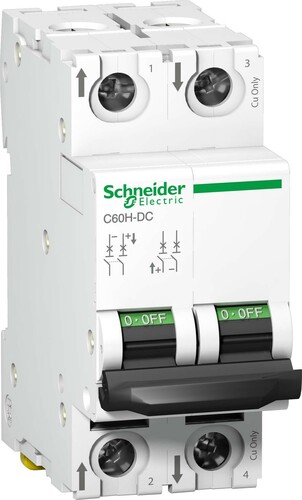 Schneider Electric LS-Schalter 2P 15A C C60H-DC A9N61530