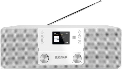 TechniSat DAB+Digitalradio UKW,CD,BT,Streaming DIGITRADIO370CDBT weiß