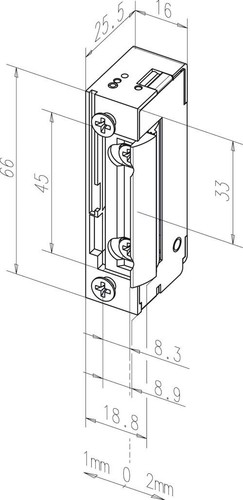 Assa Abloy effeff Radiustüröffner 10-24V GS/WS 118---------A71