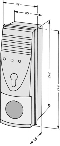 Assa Abloy effeff Fluchttür-Steuerterminal AP 12V DC 1340-20-----E90