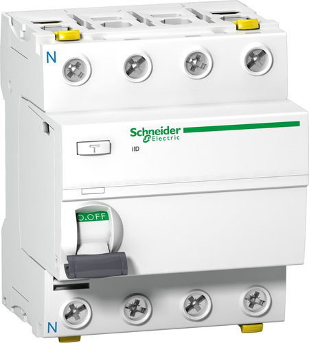 Schneider Electric FI-Schalter 4P 63A 300mA Typ A A9Z25463 Schneider Electric FI-Schalter 4P 63A 300mA Typ A A9Z25463