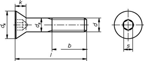 Dresselhaus Senkschraube Innen-6-kant A2 3522/000/01 6x50