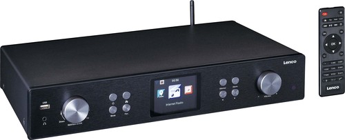 LENCO HiFi Tuner Internetradio DAB+,FM,Bluetooth DIR-250 Black
