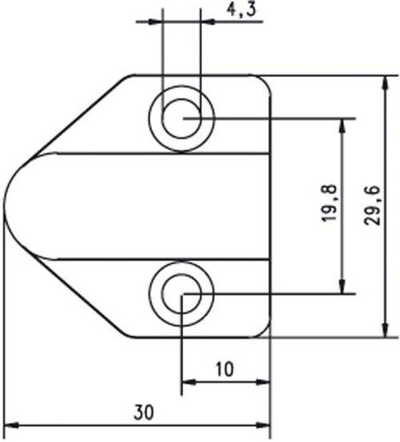 Assa Abloy effeff Kabelübergang Messing 30cm 10318-30-----00