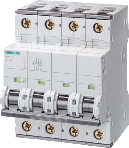 Siemens Dig.Industr. Leitungsschutzschalter 400V 10kA 3+N B 50A 5SY4650-6