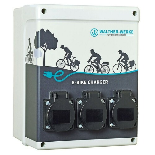 WaltherWerkeE-Mobil. E-Bike Charger m.3xSchutzk. Dosen 986970001