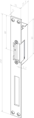 Assa Abloy effeff Türöffner Edelstahl 24E----02135D11