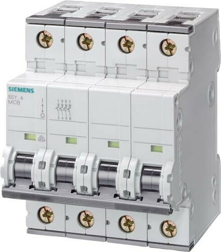 Siemens Dig.Industr. Leitungsschutzschalter 400V 15kA 4p.D 2A 5SY7402-8