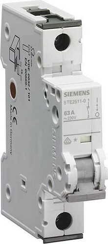 Siemens Dig.Industr. Schalter 230/400v 1p 63A 5TE2511-0