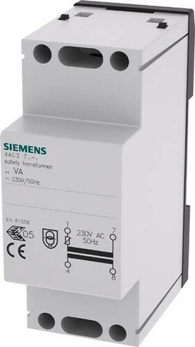 Siemens Dig.Industr. Sicherheitstransformator 230VAC 50Hz 8V 4AC3716-0