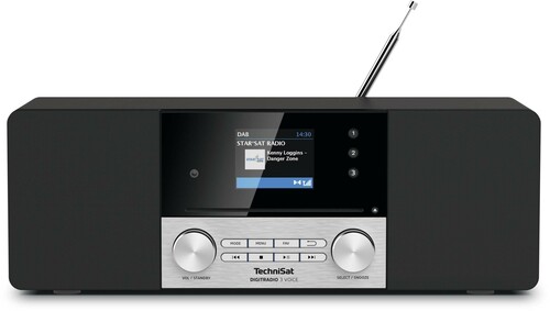 TechniSat DAB+Digitalradio UKW,Sprachsteuerung DIGITRADIO3VOICE sw