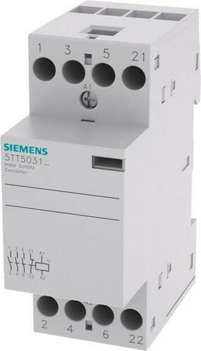 Siemens Dig.Industr. Installationsschütz 3S 1Ö 24AC/DC 25A 5TT5031-2