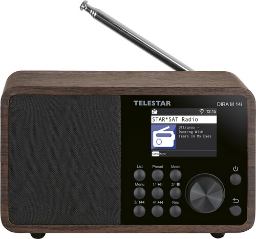 Telestar DAB+Internetradio TFT-Farbdisplay,BT DIRAM14i (holz)