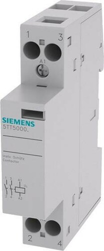 Siemens Dig.Industr. Installationsschütz 2S 230VAC 20A 24ACDC 5TT5000-2