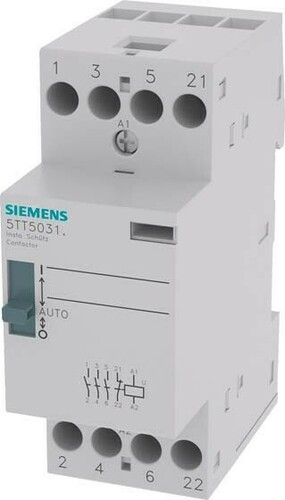 Siemens Dig.Industr. Installationsschütz 3S+1Ö 400VAC 25A 5TT5031-6