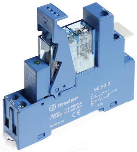 Finder Koppelrel.(3,5)24VDC 1W10A m.Fas.+LED+Freil. 49.31.9.024.0050 Finder Koppelrel.(3,5)24VDC 1W10A m.Fas.+LED+Freil. 49.31.9.024.0050