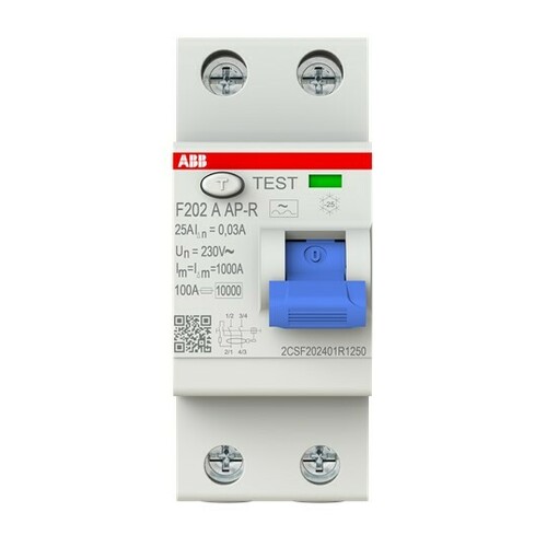 ABB Stotz S&J FI-Schutzschalter 2p. 25A F202A-25/0,03AP-R