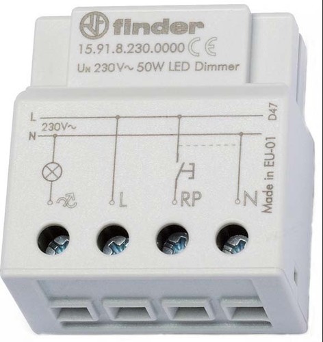Finder Dimmer elektronisch 230VAC max.50W LED 15.91.8.230.0000