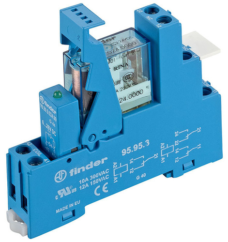 Finder Koppelrel.sensi.12VDC 2W8A m.Fas.+LED+Freil. 49.52.7.012.0050 Finder Koppelrel.sensi.12VDC 2W8A m.Fas.+LED+Freil. 49.52.7.012.0050