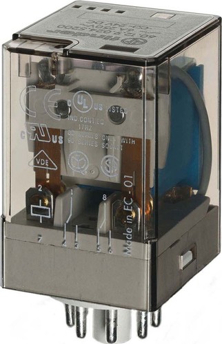 Finder Ind-Rel. 8pol.12VDC 2W 10A f.Fas. 90.72/109 60.12.9.012.0040