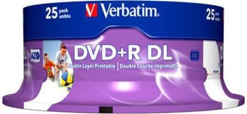 Verbatim DVD+R DL Cakebox 25 Discs VERBATIM 43667(VE25)