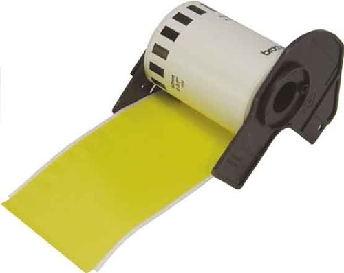Brother Etiketten 62mm gelb DK-22606