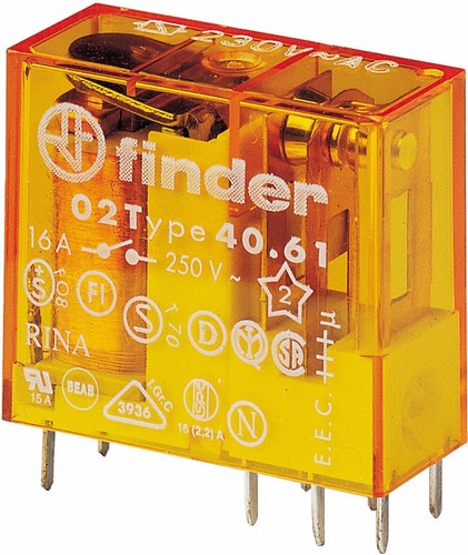 Finder Steck/Printrelais 1W,16A 40.61.8.230.4000