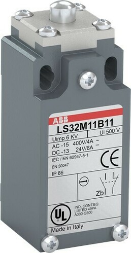 ABB Stotz S&J Standard-Positionsschalter Metall-Gehäuse IP66 LS33M11B11