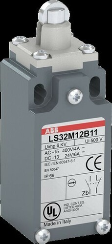 ABB Stotz S&J Standard-Positionsschalter Metall-Gehäuse IP66 LS35M12B11