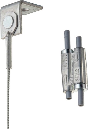 Erico SLK mit Winkelanschluss 3mm Stahlseil,L=10m SLK3L10AB