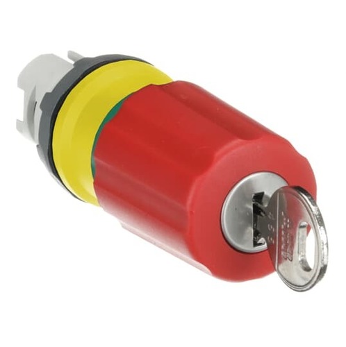 ABB Stotz S&J Not-Aus-Taster-Vorsatz -Vorsatz schloss rot MPEK3-13R ABB Stotz S&J Not-Aus-Taster-Vorsatz -Vorsatz schloss rot MPEK3-13R