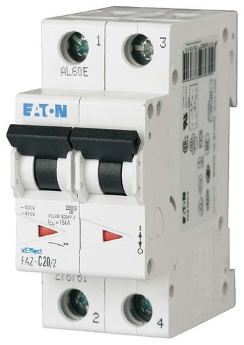 Eaton Leitungsschutzschalter C 4A, 2p FAZ-C4/2