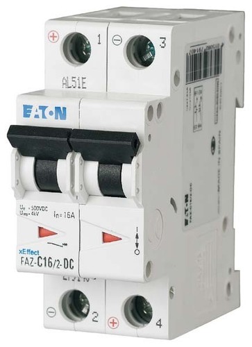 Eaton Leitungsschutzschalter C 13A DC, 2p FAZ-C13/2-DC Eaton Leitungsschutzschalter C 13A DC, 2p FAZ-C13/2-DC