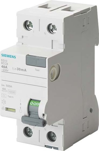 Siemens Dig.Industr. FI-Schutzschalter Typ A, 100mA , 63A 5SV3416-6