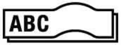 Newell Brands D1 Schriftband 9mm/7m schwarz auf weiß 40913