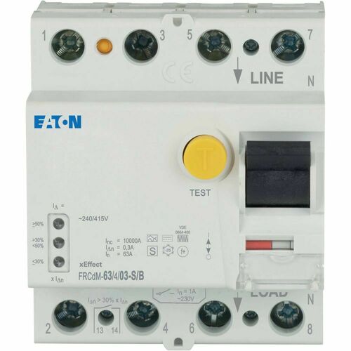 Eaton FI-Schalter 63A 4p 300mA FRCDM-63/4/03-S/B Eaton FI-Schalter 63A 4p 300mA FRCDM-63/4/03-S/B