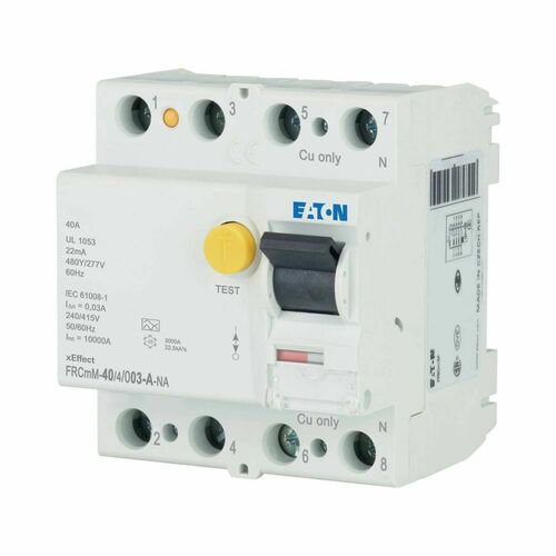 Eaton FI-Schalter 40A 4pol 30mA FRCMM-40/4/003-A-NA Eaton FI-Schalter 40A 4pol 30mA FRCMM-40/4/003-A-NA
