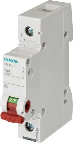 Siemens Dig.Industr. Ausschalter 63A,1pol. 5TL1163-1