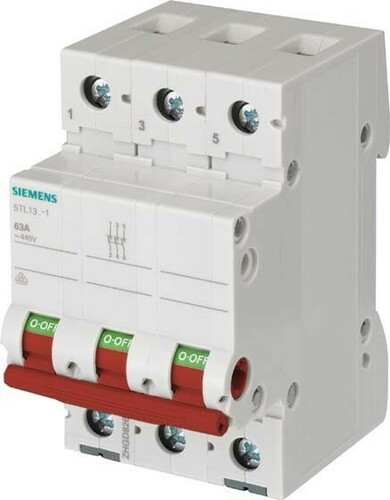 Siemens Dig.Industr. Ausschalter 100A,3pol.,rot 5TL1391-1