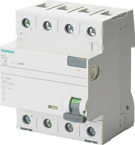 Siemens Dig.Industr. FI-Schutzschalter Typ A, 30mA , 25A 5SV3342-6KL