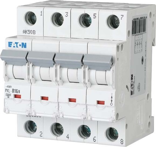 Eaton Leitungsschutzschalter 16A, 4p,Steckkl. B PXL-B16/4