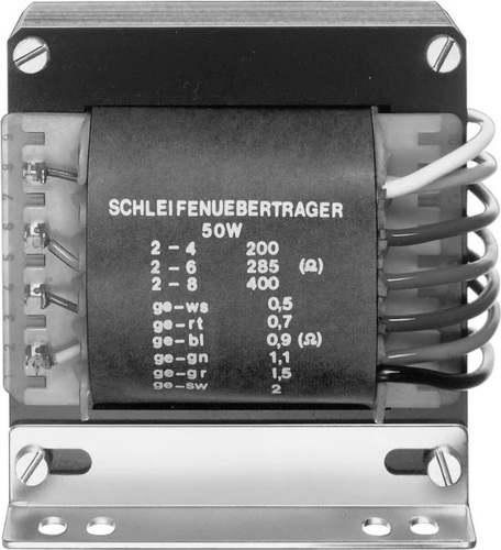 WHD Schleifen-Übertrager 50W,M102a,mitHaube ST50