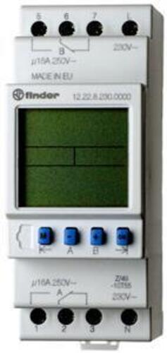 Finder Wochenprog.-Schaltuhr f.RE 2W/24VAC/DC 12.22.0.024.0000 Finder Wochenprog.-Schaltuhr f.RE 2W/24VAC/DC 12.22.0.024.0000