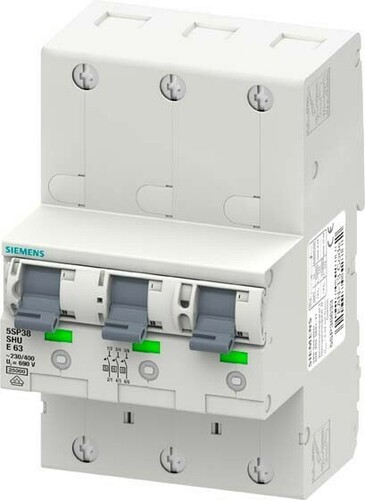 Siemens Dig.Industr. Leitungsschutzschalter 3x1-pol. E16 400V 5SP3816-3
