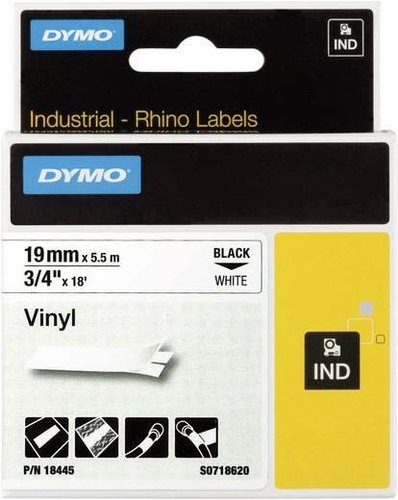 Newell Brands Band ID1 Vinyl 19mm/5,5m schwarz auf weiß 18445 Newell Brands Band ID1 Vinyl 19mm/5,5m schwarz auf weiß 18445