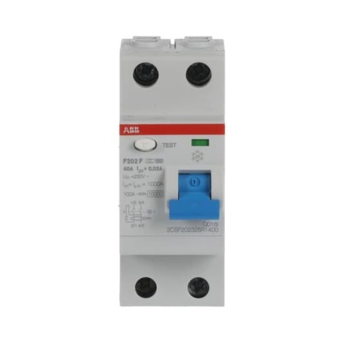 ABB Stotz S&J FI-Schutzschalter 2p,Type F, 40A, 30mA F202F-40/0,03 ABB Stotz S&J FI-Schutzschalter 2p,Type F, 40A, 30mA F202F-40/0,03