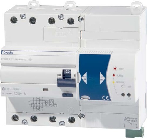 Doepke Fehlerstromschutzschalter Selftest DRCCB5 ST040-4/0,03A