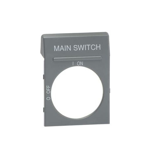 ABB Stotz S&J Textschild grau f. OH2_ Griffe OPG2EN1
