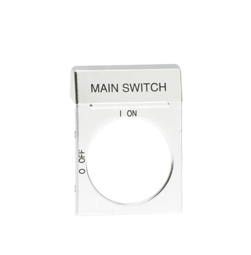 ABB Stotz S&J Textschild silber f.OH2_ Griffe OPS2EN1